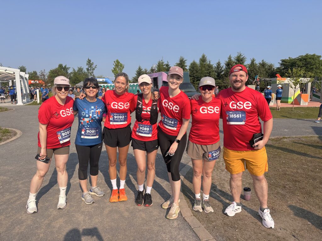 Équipe GSE participant à une activité sportive