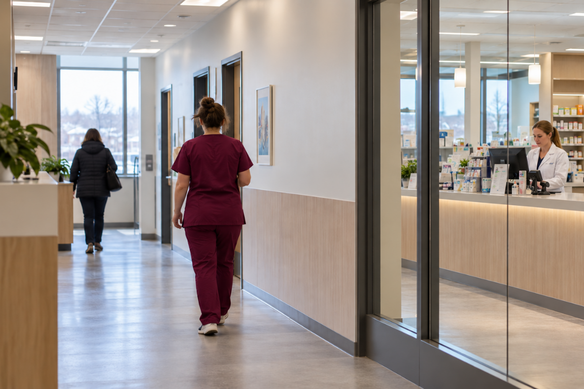Intérieur d'un complexe de santé gse